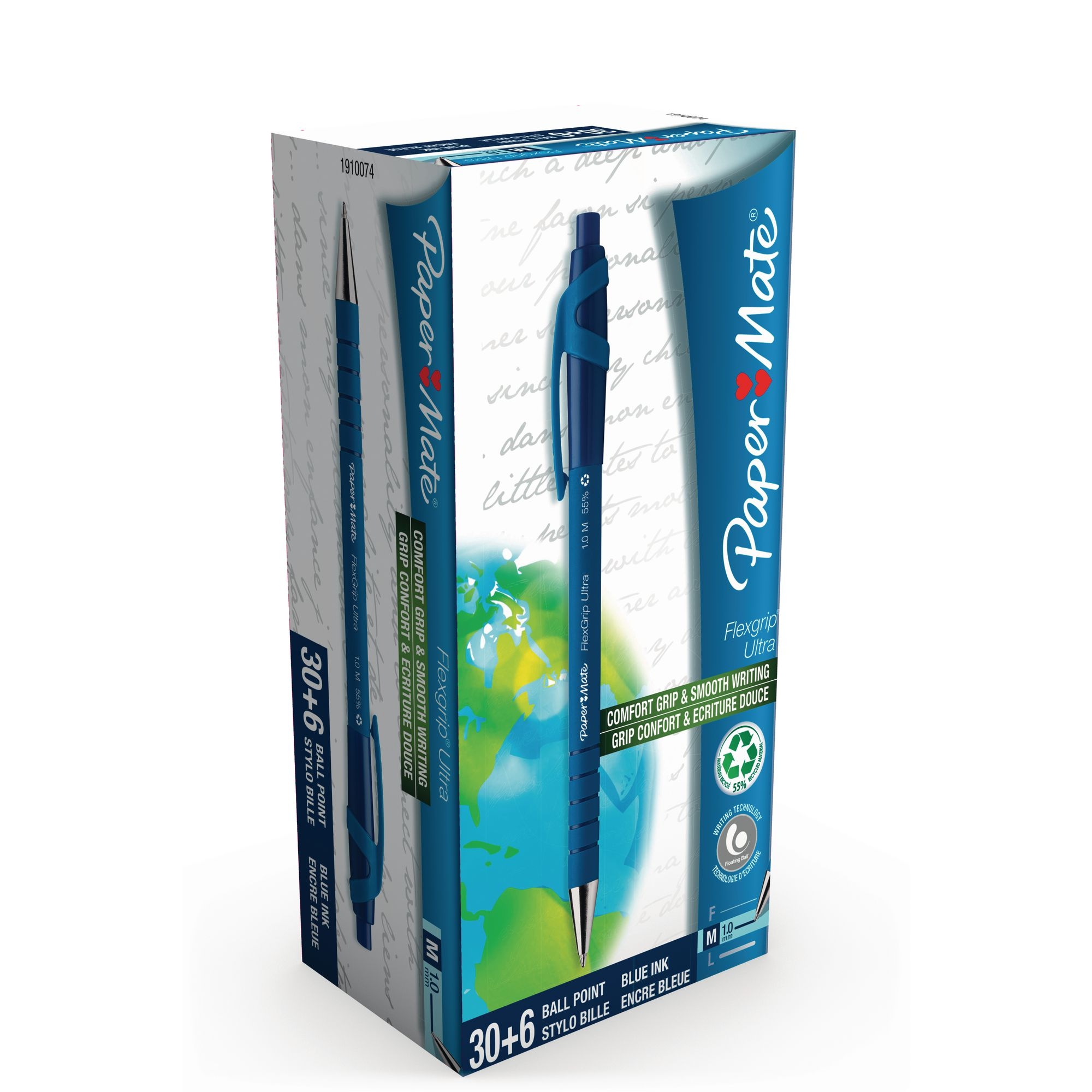 Paper Mate Flexigrip Ballpoint Pen Blue - Pack of 36